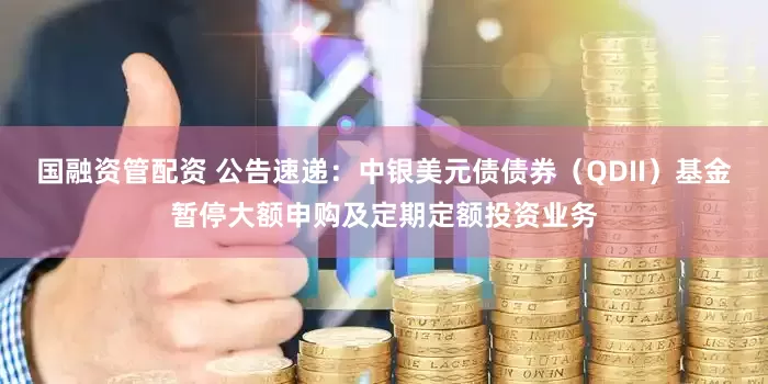 国融资管配资 公告速递：中银美元债债券（QDII）基金暂停大额申购及定期定额投资业务
